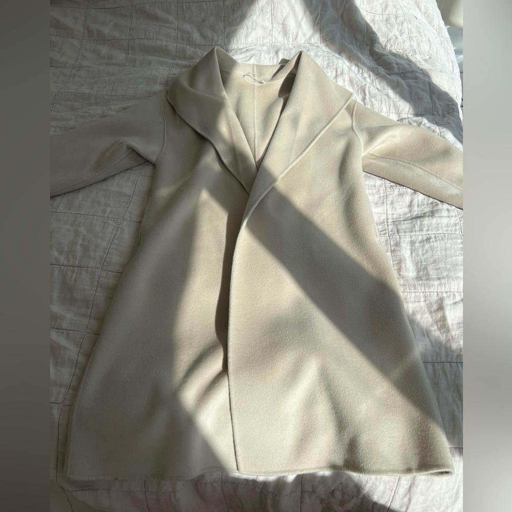 The Curated Wrap Coat, Taupe
